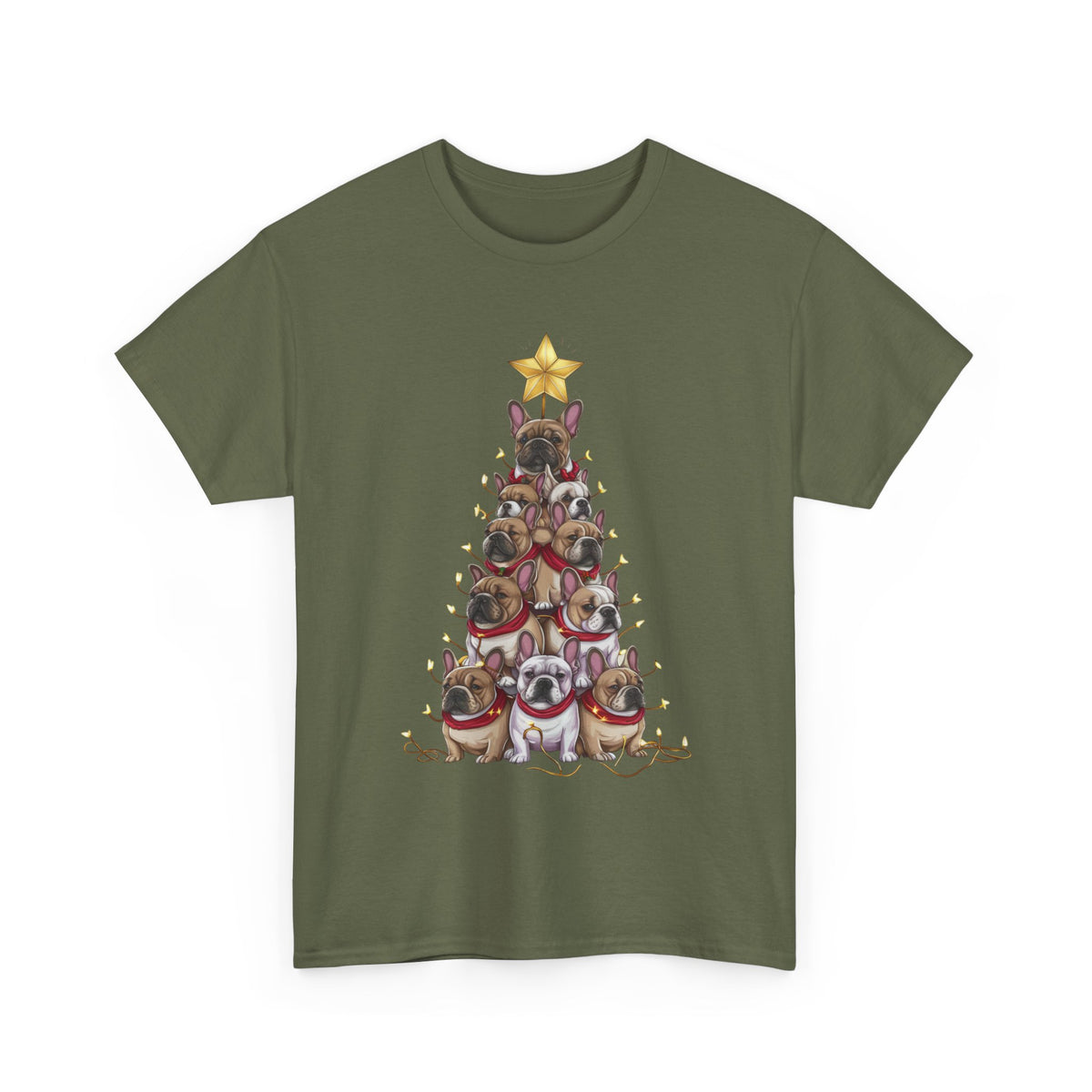 Frenchie Holiday Tree Tee