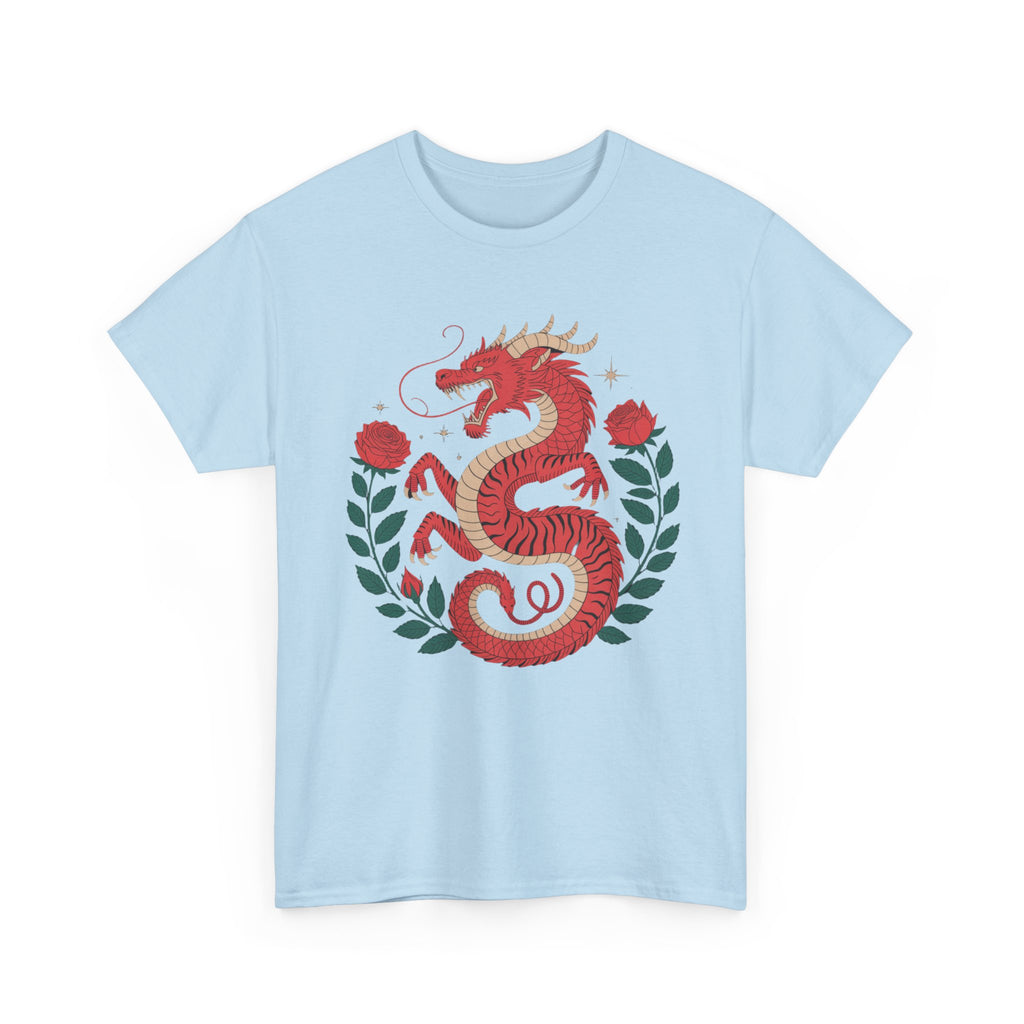 Crimson Dragon & Rose Tee
