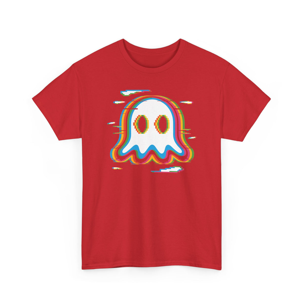 Glitch Rainbow Ghost Tee