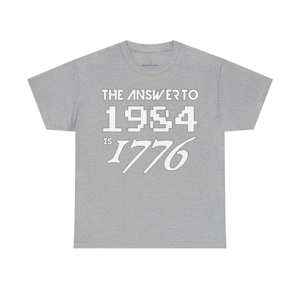 Answer To 1984 Is 1776 New White Premium T-Shirt