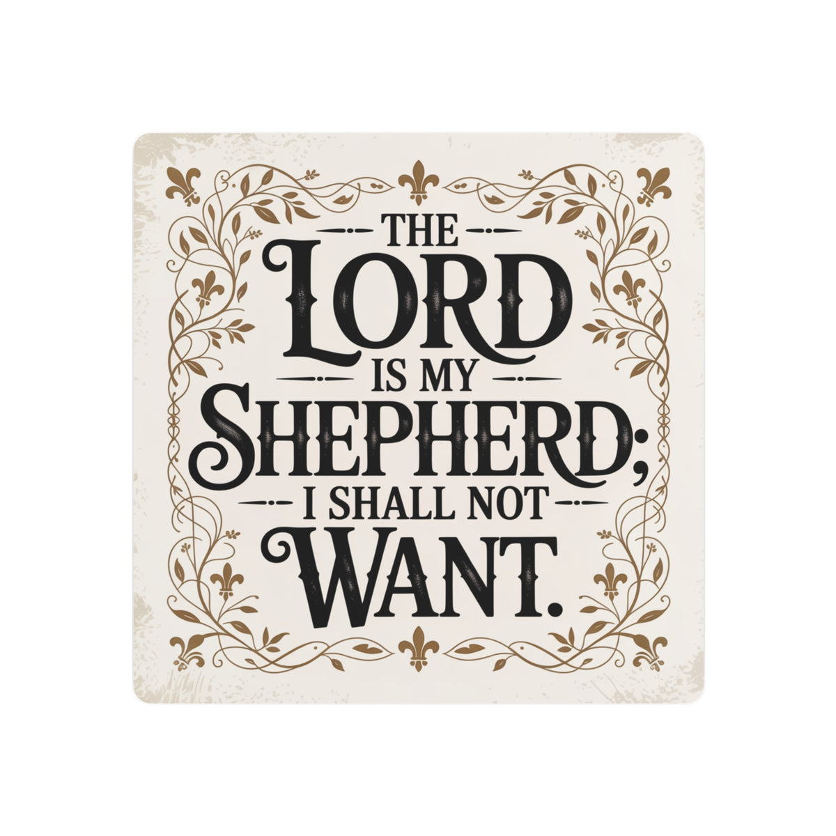 Comforting Vintage Scripture The Lord Is My Shepherd
