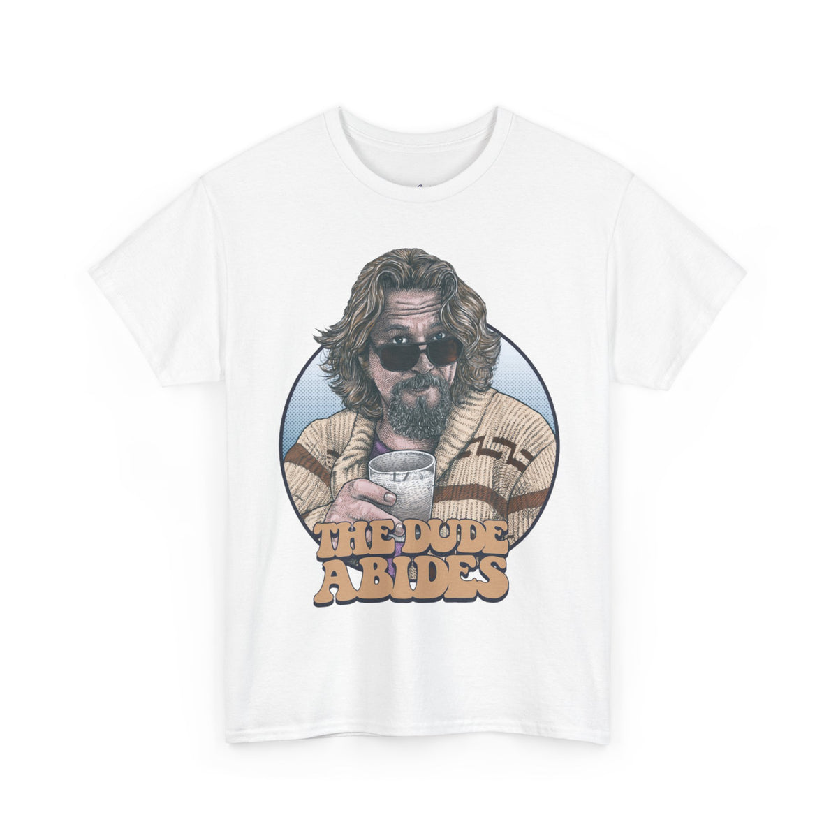 Big Lebowski Dude Abides Beverage B Premium T-Shirt