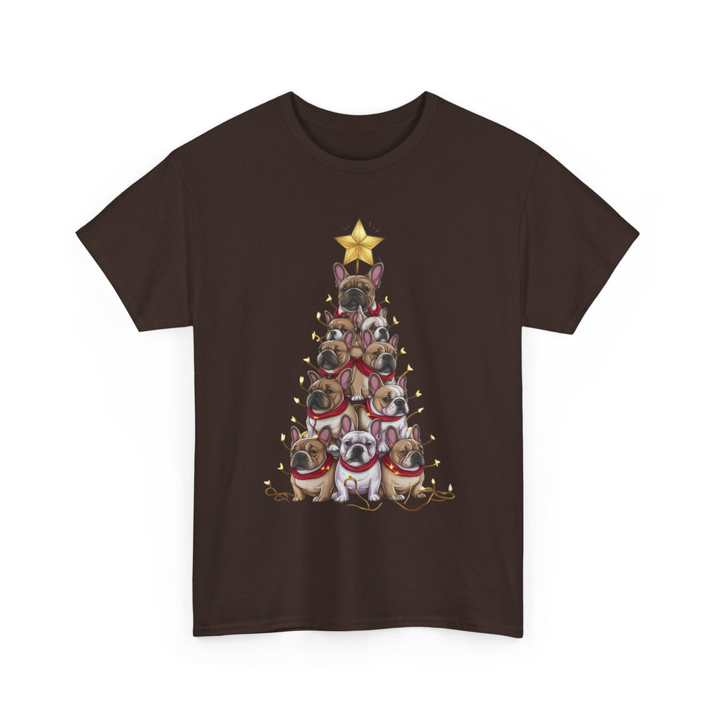Frenchie Holiday Tree Tee