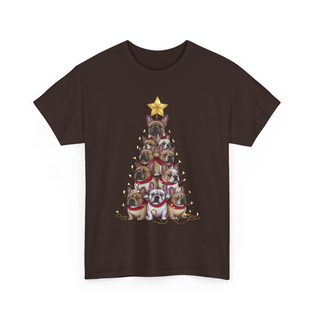 Frenchie Holiday Tree Tee