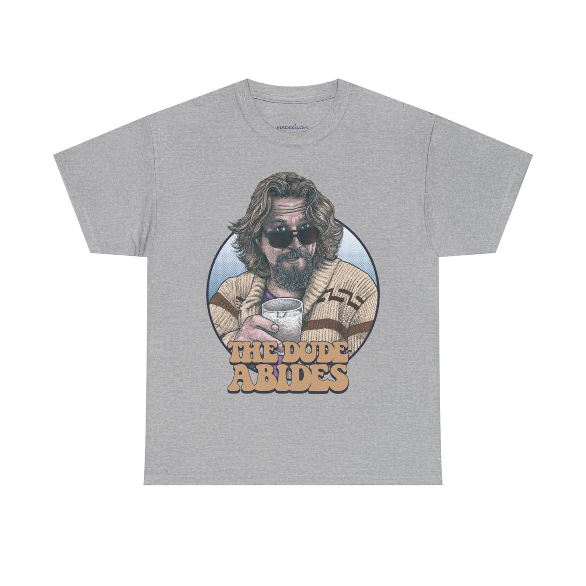 Big Lebowski Dude Abides Beverage B Premium T-Shirt