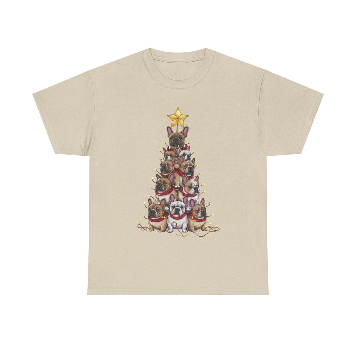Frenchie Holiday Tree Tee