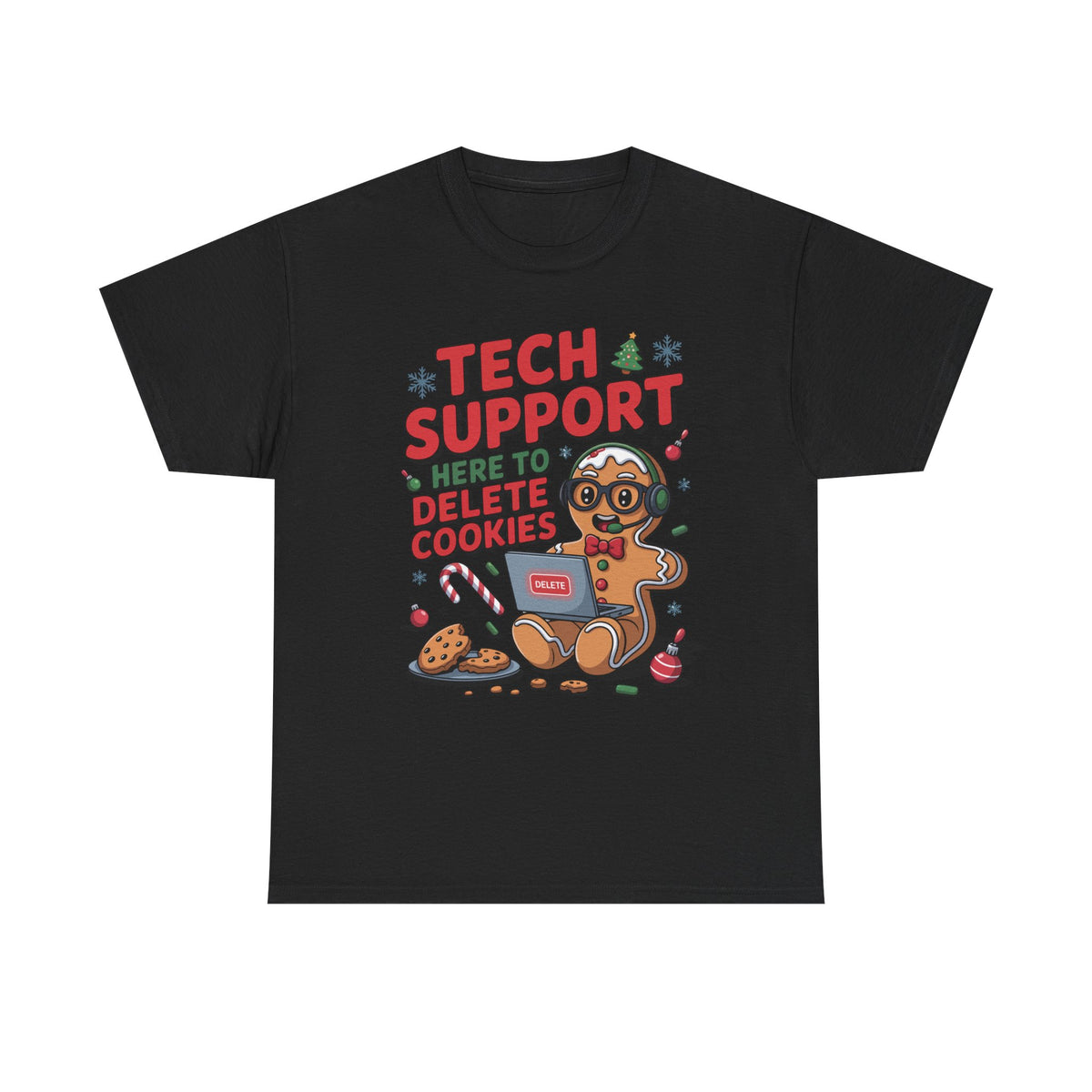 Gingerbread Tech Support Tee