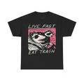 Cowboy Bebop Live Fast Eat Trash Raccoon  Premium T-Shirt