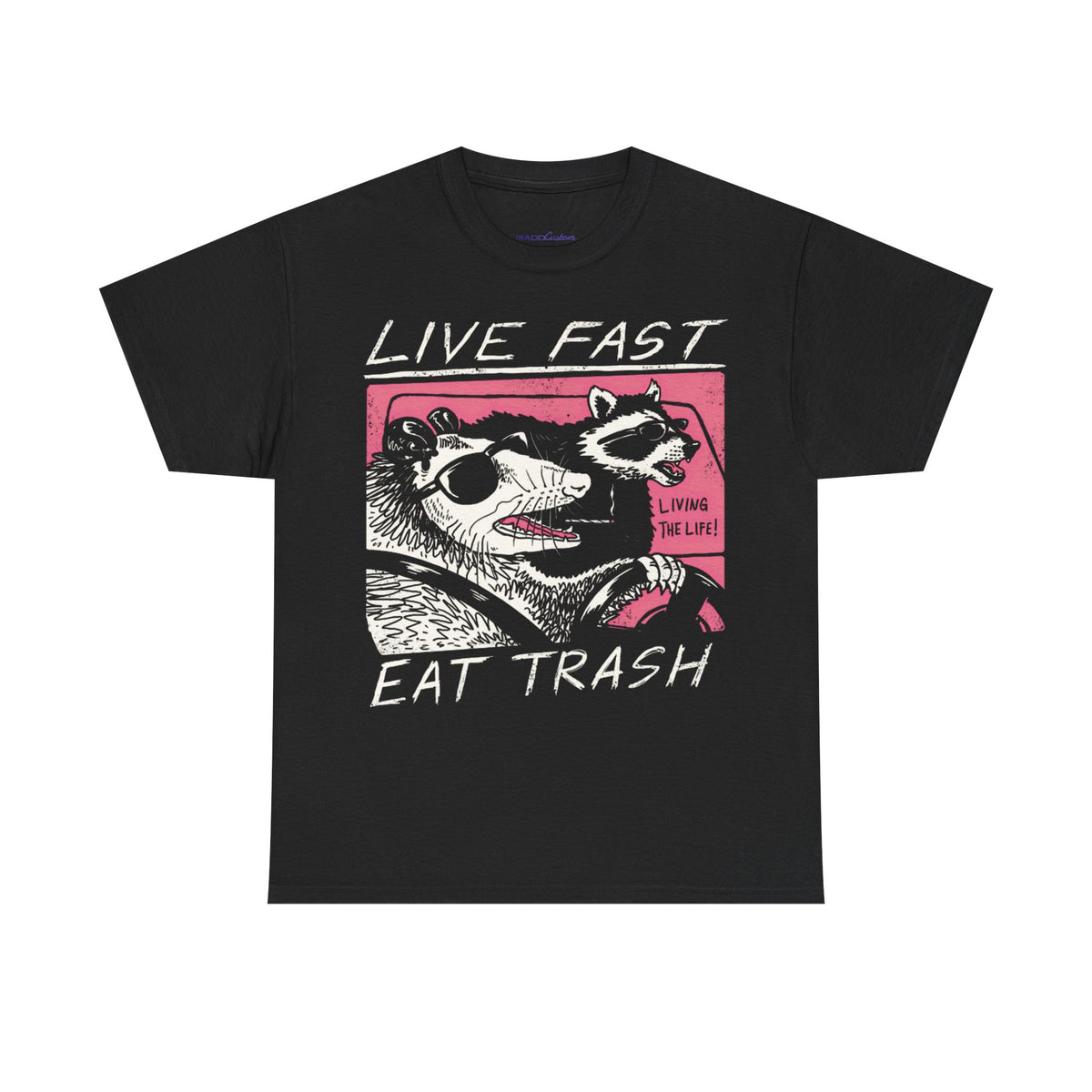 Cowboy Bebop Live Fast Eat Trash Raccoon  Premium T-Shirt