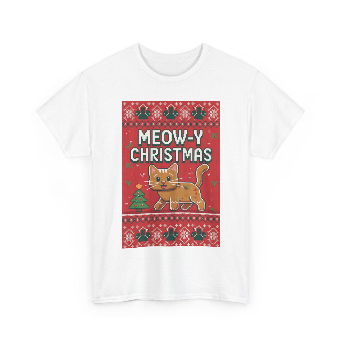 Meowy Christmas Cat Sweater