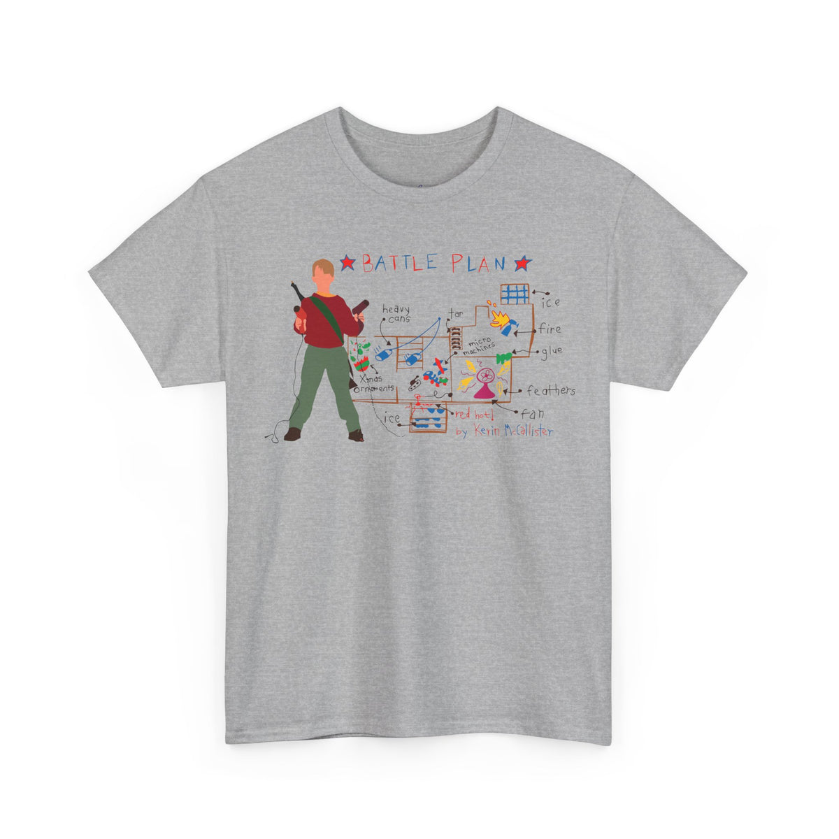 Home Alone Battle Plan With Kevin Premium T-Shirt