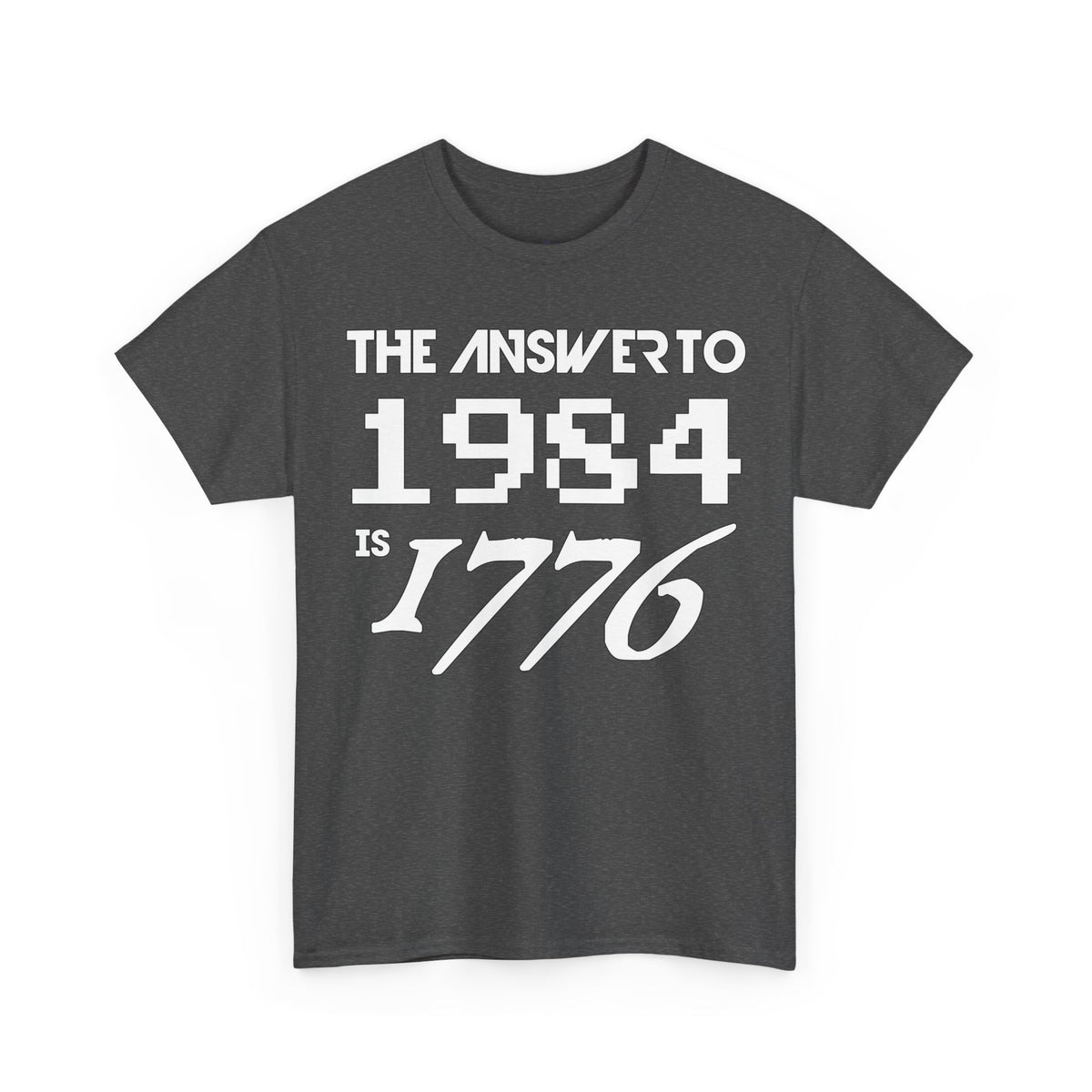 Answer To 1984 Is 1776 New White Premium T-Shirt