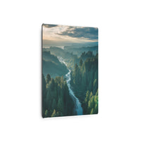 Dawn Over a Winding River Valley