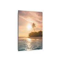 Radiant Sunrise Over a Tropical Shoreline