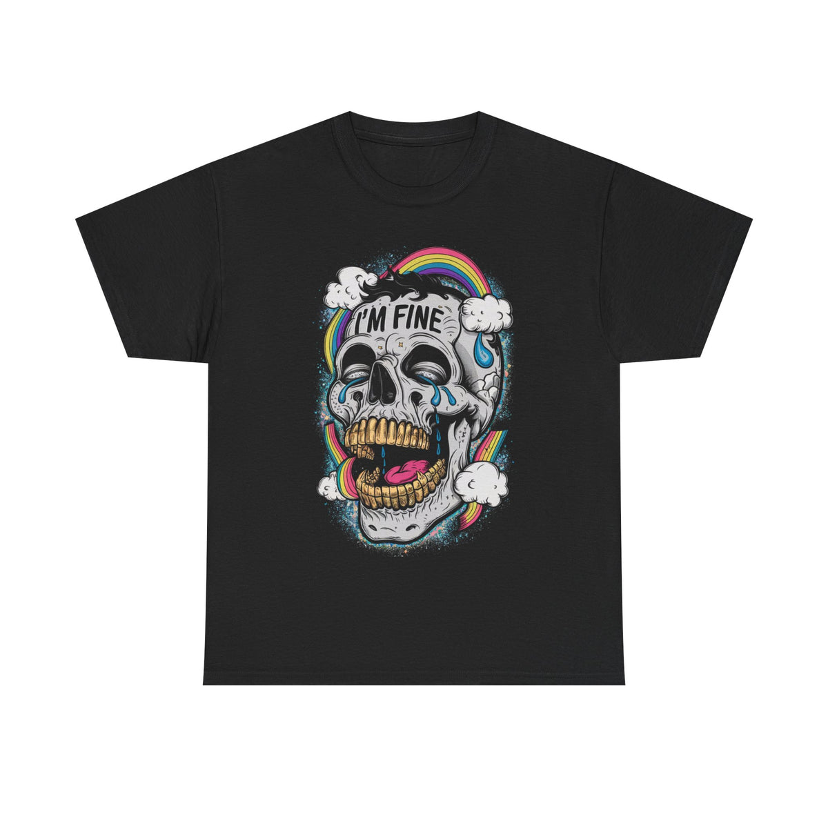 Rainbow Cry Skull Tee