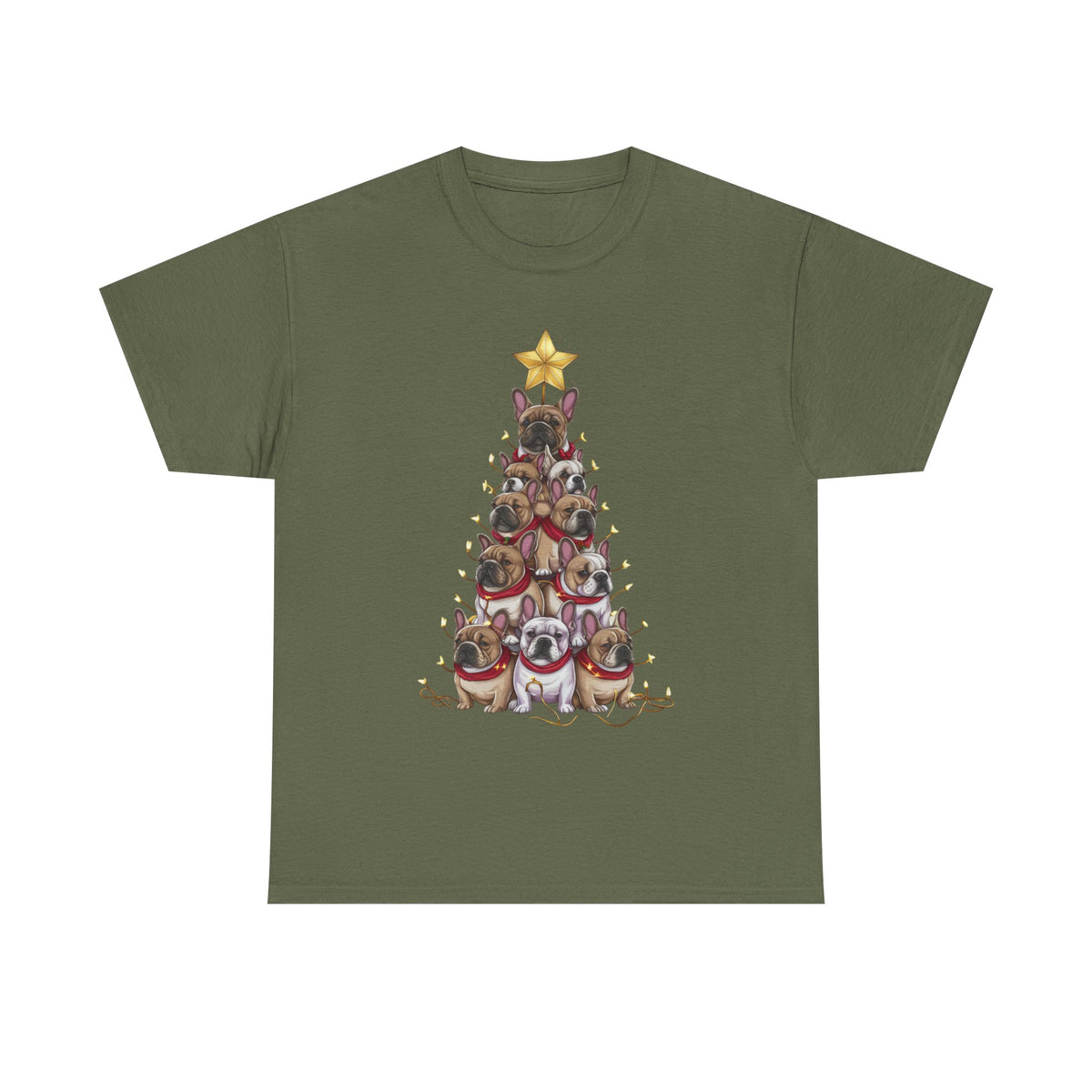 Frenchie Holiday Tree Tee