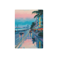 Dreamy Sunset Drive Along a Rainwashed Coastline