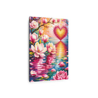 Radiant Heart of Blossoms Oil Mosaic Print