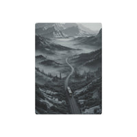 Cinematic Midnight Train Through Misty Mountain Valley